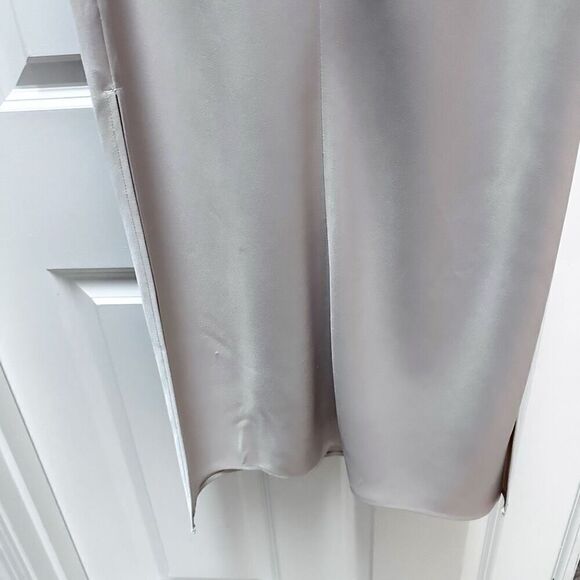 🩷HOST PICK🩷 SACHIN & BABI | Champagne Taupe Cowl-Neck Midi Slip Dress | Size 4 - Picture 8 of 12